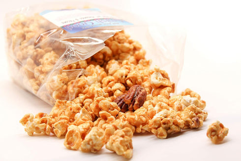 Amish Good Premium Caramel Popcorn with Almond and Pecans * Real Butter and Coconut Oil in 12 Ounce Bag...