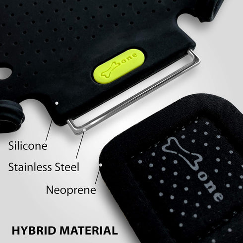 BONE Run Tie, Running Cell Phone Holder, Skin-Friendly & Washable Silicone Sport Armband, Universal Workout Phone Carrier Compatible with Most Sma...