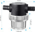 1/2 Inches Water Pump Strainer, Compatible with 3/8 Inches Hose Barb in-Line Strainer Twist-On Pipe Sprayer Filter for Water Pump 12V Direct Curre...
