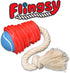 Made in USA Flingsy Dog Ball Launcher and Rope Tug Fetch Thrower Combination Throwing Toy with 100-Percent Natural Cotton Rope...