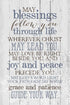 DEXSA May Blessings Follow You…New Horizons Wood Plaque with Easel | Made in the USA...