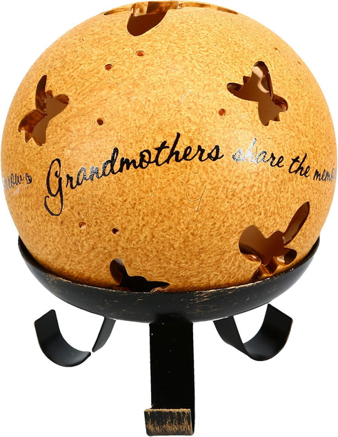 Pavilion - Comfort Candles - Grandmother - Includes Tea Light Candle and Stand, 5-1/2-Inch, Butterfly Pierced Round...