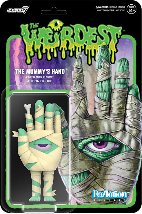 Super7 The Weirdest Reaction Figures Wave 04 - Mummy's Hand (Putrid Pals) Action Figure...