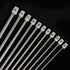 Hysagtek 22 Pcs Knitting Needles Set, 14 Inches Stainless Steel Straight Single Pointed Knitting Needle Kit Metal Knitting Kit in Different Sizes ...