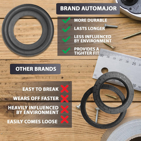 15pcs Oil Drain Plug Crush Rubber Washer Gasket Seal – 12mm Replacement for Ford/Lincoln/Mercury - OEM F5TZ-6734-BA Fits for Ford/Lincoln 2001-202...