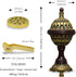 AM Lux Globe Incense Burner - Bakhoor Cone Holders | Insence bukhoor Burners| Frankincense Burner Charcoal | Mabkhara | for Office & Spiritual Déc...