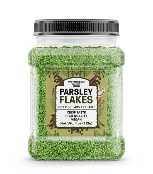 Unpretentious Parsley Flakes, (4 oz), Culinary Staple, Non-GMO, Bulk Size...