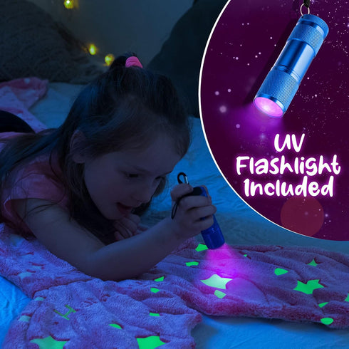 Mermaid Tail Blanket for Girls, Glow in The Dark Mermaid Sleeping Bag, Snuggle Girls Throw, Plush Cozy Soft Fleece Blanket for age 2-12, Valentine...