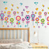 Flowers Wall Stickers for Kids Bedroom -Butterfly Bee Floral Wall Decals for Girls Room,Classroom,Nursery, Playroom- Removable DIY Peel and Stick ...