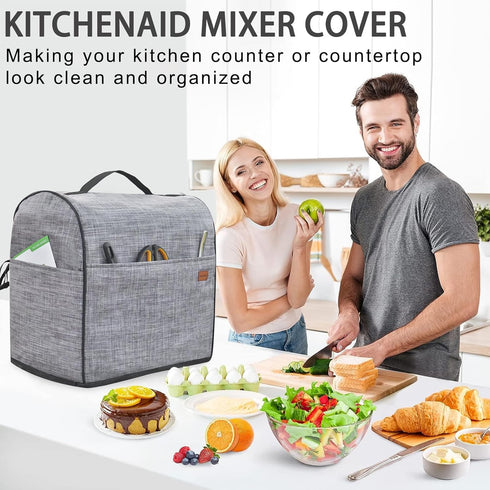 Stand Mixer Cover Compatible with KitchenAid Mixer, Dust Cover with Zipper Pocket for Kitchenaid 4.5-5Qt Mixer Accessories Kitchenaid Mixer Attach...