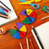 Sotiff Game Spinner Rainbow Color Game Spinners Erasable Game Spinner Board with Plastic Rotating Arrows Math Classroom Supplies for Kids Classroo...