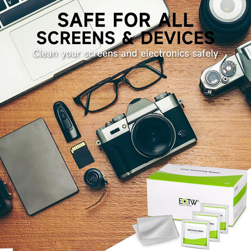 EOTW Computer Screen Wipes Individually Wrapped Pre-moistened Electronic Monitor Cleaner Cleaning for iPhone iPad Tablet PC Keyboard Laptop, Pack ...