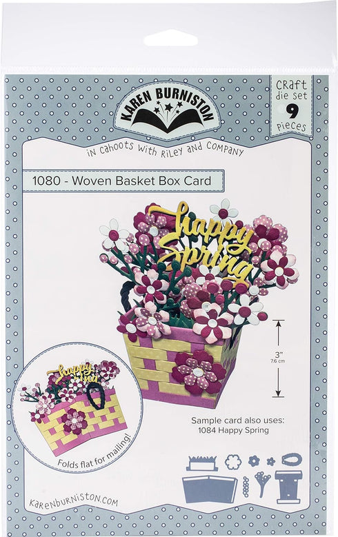KB Riley Karen Burniston Dies-Woven Basket Box Card, Silver...