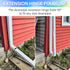 2 Pcs Gutter Extension Hinge, Gutter Downpipe Extension Hinge, Downspout Extension Flip-Up Hinge,Easy DIY Install on Any Size Rectangle or Square ...