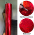 Lypumso Eletroplated Forged Carbon Fiber Vinyl Wrap, Gloss RedPlating Chrome Mirror Car Wrap Vinyl DIY Auto Sticker Decal Film Sheet with Bubble F...