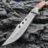 DOOM BLADE Long Blade Pocket Folding Knife - Sharp Survival Work Knives-Foldable Large Knife with Rosewood Handle,Gift for Dad Husband,for Hunting...