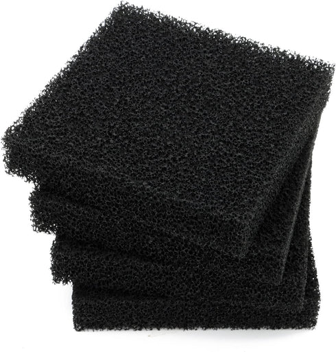 Aquarium Filter Activated Carbon Media Pad Pre Filter Nitrate Remover for Fish Tank Pond Canister Filter (L (12.5x12.5x2.5cm) 4 pcs)...