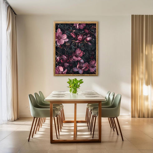 Posterizer 1 pcs-purply pink dainty wild flowers-Floral & Botanical Art-Abstract & Modern Art-Decor for Home & Office- UNFRAMED Wall Art...