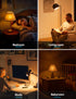 KINDEEP Sleep Light Bulb, 0.5W Amber Light Bulbs, 20lm 2000K, 2 Modes Bulb, 9W Equivalent 60W, 800lm, 2700K, E26 Blue Light Blocking Dim Lightbulb...