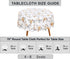 RUVANTI Round Tablecloth 70 Inch, for 24-48 Inch Round Tables, 100% Cotton Table Cloth Stain Resistant, Washable, Perfect for Kitchen, Dining, Par...