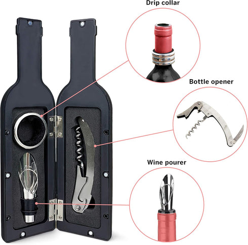 Lulu & You Wine Kit - Wine Opener Set - Wine Gift for Any Wine Enthusiast | Wine Accessories for Wine Lovers...
