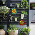 Metal Flowers Wall Decor Wire Framed Flower Metal Wall Art Decorations Hanging For Outdoor Porch Yard Garden,Blue 12x12 inches...