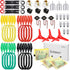 Sntieecr 3 Pack 42 PCS Electric Circuit Motor Kit with Organize Bags, Educational Montessori Learning Electric Circuit Kit Sets for Kids DIY STEM ...