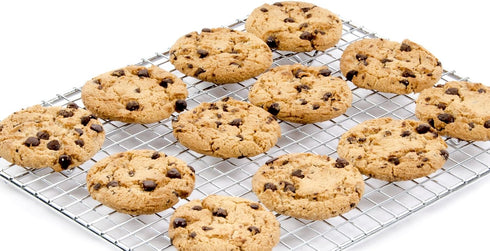 Update International Heavy-Duty 1/4 Size Cooling Rack, Wire Pan Grade, Commercial Grade, Oven-Safe, Chrome, 8 x 10 Inches, Set of 2...
