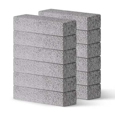 12Pack Pumice Stone for Toilet Cleaning Bowl Stick,Powerfully Cleans Hard Water Rings, Calcium Buildup & Stains, Suitable for Cleaning Toilet, Bat...