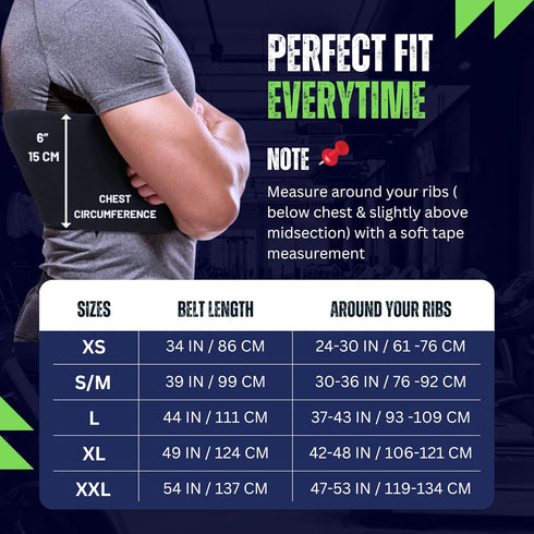 Everyday Medical Broken Rib Brace for Men and Women - Bamboo Charcoal Rib Support Compression Brace - accelerates The Healing of Cracked, Dislocat...