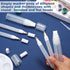 16 Pcs Refillable Acrylic Paint Markers 3 mm 6 mm 15 mm Empty Acrylic Markers White Refillable Paint Pen Round Tilted Flat Head Fillable Paint Pen...