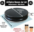 AllSpice Rust-Proof Wide Mouth Aluminum Metal Mason Jar Lids Leak-Proof 12-Pack (Black)...