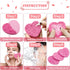 50 Count Compressed Facial Sponges with a Portable Storage Case,Natural Cellulose Spa Heart Shape Face Sponge for Daily Deep Cleansing Exfoliating...