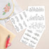Water Soluble Embroidery Stabilizer - CRASHOT 3 Sheets 26 Pcs Stick and Stitch Embroider Paper Wash Away, Embroidery Patterns, Flower Floral leave...
