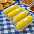 HIC Kitchen Corn Dishes, Pressed Decorative Glass, Set of 4...