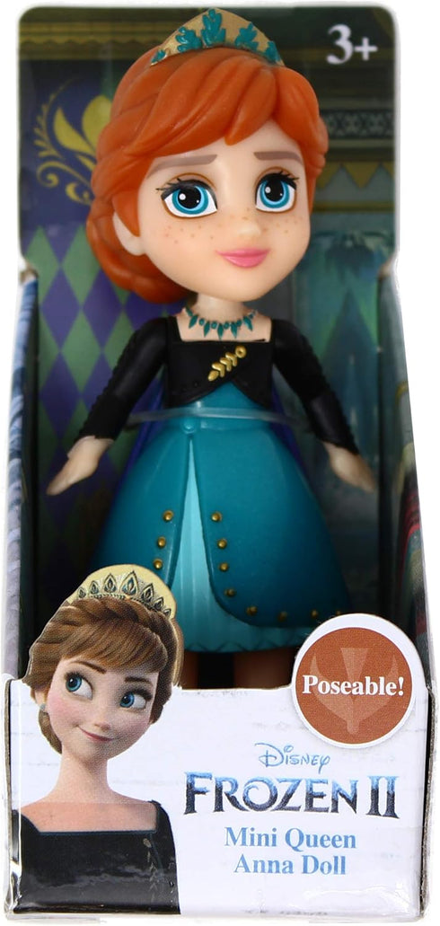 Disney Frozen II Princess Mini Poseable Doll 3 Inch (Queen Anna)...