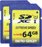 INLAND 64GB Class 10 SDXC Flash Memory Card Full Size SD Chip USH-I U1 Trail Camera by Micro Center (2 Pack)...