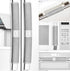 Miss.Silk Refrigerator Door Handle Covers, 5PCS, Sleek and Form-Fitting, Keep Your Fridge, Stove, Oven, Microwave, Dishwasher Clean from Smudges, Drips, Food Stains, Oil, Save Your Time! (Grey)