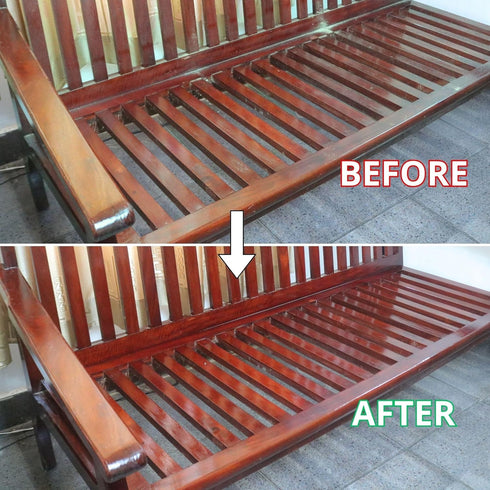 Wood Wax - Wood polish for furniture, Protector & Shine Wood Doors, Tables, Chairs, Cabinets and Floors for Home Furniture wax...