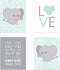 Children Inspire Design Elephant Nursery Decor, Wall Decor for Kids, Wall Art for Kids, Playroom Decor, Baby Decor, 11x14...