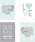 Children Inspire Design Elephant Nursery Decor, Wall Decor for Kids, Wall Art for Kids, Playroom Decor, Baby Decor, 11x14...