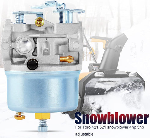 632113 Carburetor Compatible with Tecumseh 632113A HS40 HSSK40 Snowblower Toro 38010 38015 38250 Snowthrower 421 521 4HP 5HP Adjustable 056-326 52...