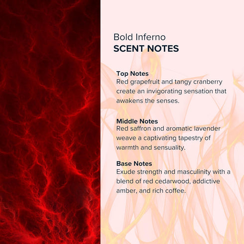 ANTHOLOGY Bold Inferno Roll on Perfume Oil 0.3 oz 9 ml | Grapefruit, Cranberry, Red Saffron, Cedarwood | Alcohol Free Rollerball, Travel Fragrance...