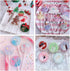 Big Size Lollipop Cake Pop Treat Bag Set Including 100pcs Parcel Bags, 100pcs Papery Treat Sticks, 100pcs Colorful Metallic Twist Ties for Making ...