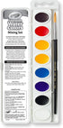 Crayola Watercolor Mixing Set with Taklon Paint Brush, 8 Paint Colors...