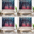Shrahala Red Nature Stranger Wall Tapestry, Green Forest Moonlight Mystic Magic Landscape Wall Hanging Large Tapestry Decoration Polyester Fiber W...
