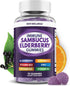 Sambucus Elderberry Immune Gummies, Daily Immune Support for Kids and Adults*, with Zinc, Vitamin C, D3, B6, B12, Plus - Dietary Supplement - 70 C...