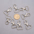 Swivel Clasp Swivel Snap Hooks Trigger Clips 1 Inch D Rings Metal Lobster Claw Clasps 40 Pcs for Making Snap Tabs, Keychain Hardware, Purse Hardwa...