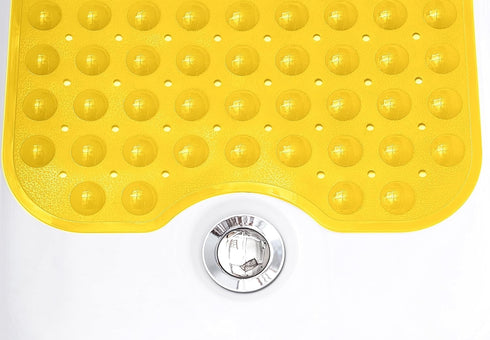 Extra-Long Non-Slip Bathtub & Shower Mat 39”x16” (Smooth/Non-Textured Tubs Only) Safe, Clean, Machine-Washable, Superior Grip&Drainage, Vinyl, Opa...
