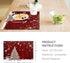 Naanle Winter Holiday Christmas Placemats Set of 4 Christmas Tree with Snowflake Heat-Resistant Washable Table Place Mats for Kitchen Dining Table...
